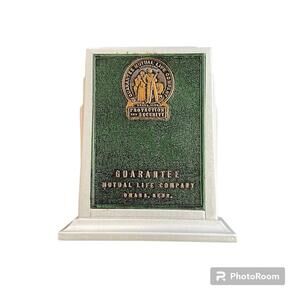 vintage 1930’s art deco style Guarantee Mutual Life Company Coin Bank